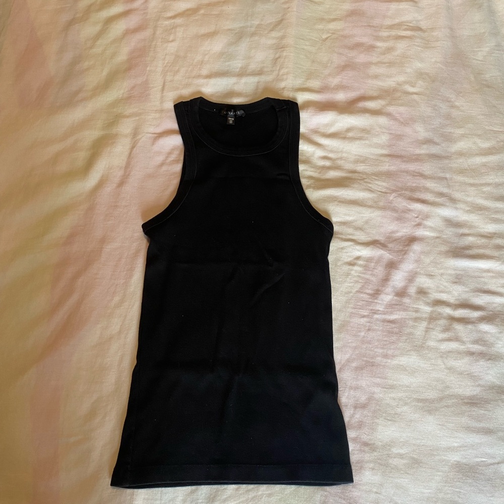 Black tank top